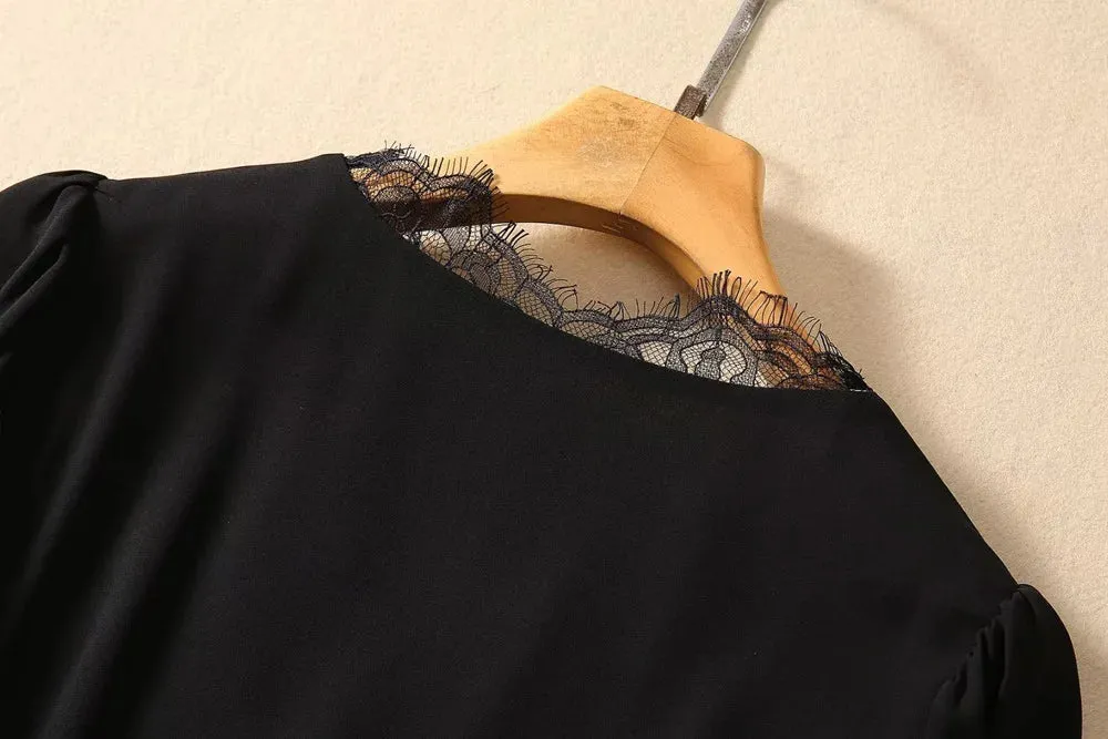 Alena Lace Irregular Elegant Dress