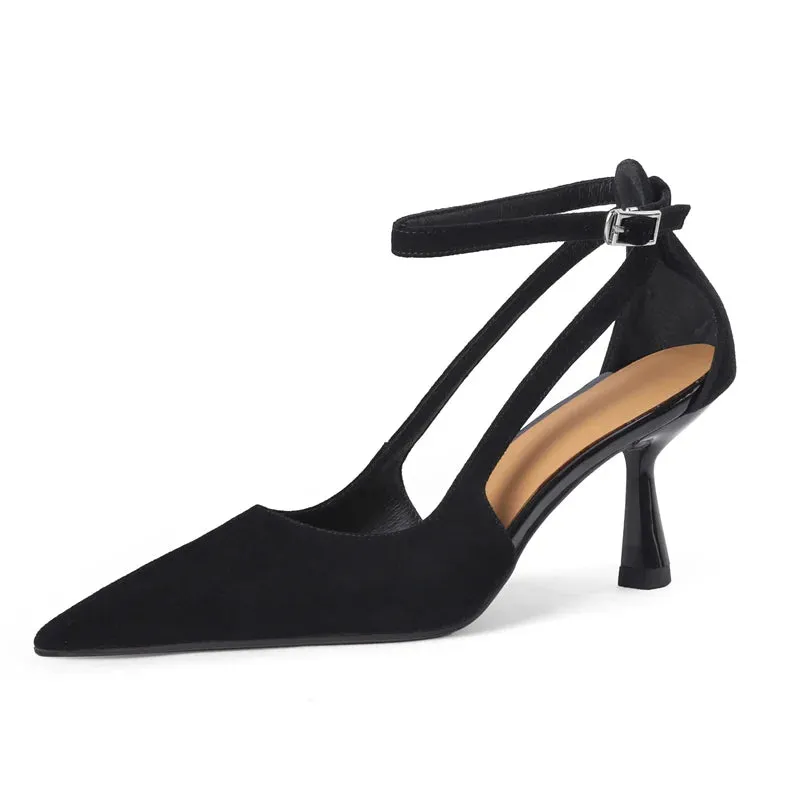 Ankle Strap Sandals Thin High Heels