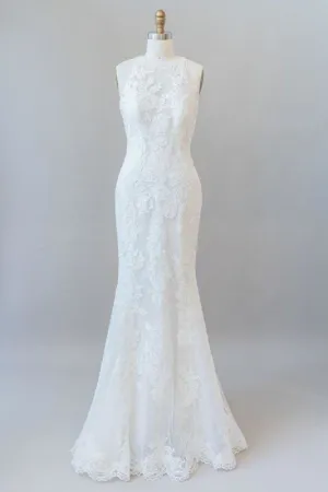 Awesome Illusion Lace Mermaid Elegant Wedding Dresses