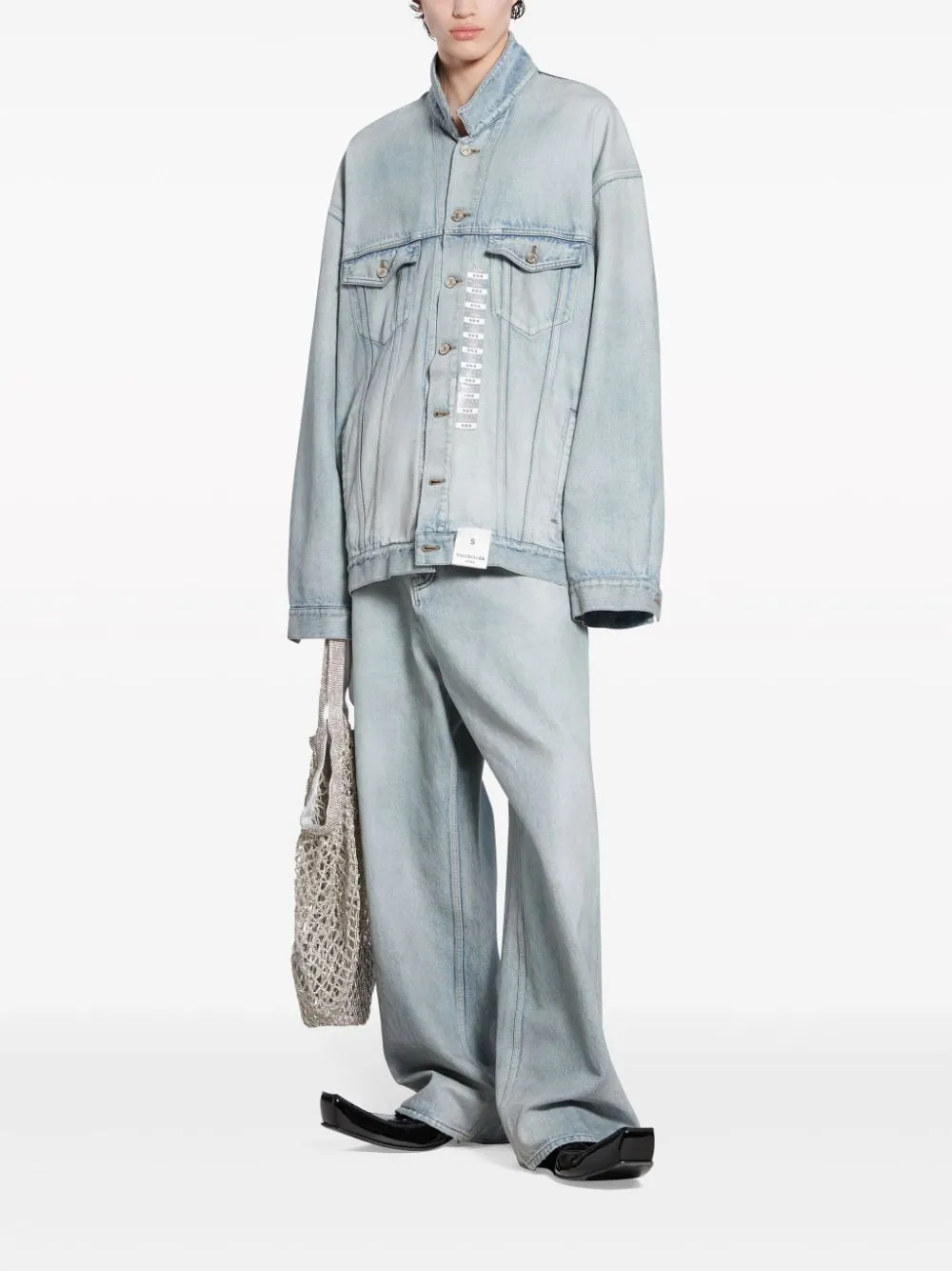 Balenciaga Men's Coats Clear blue