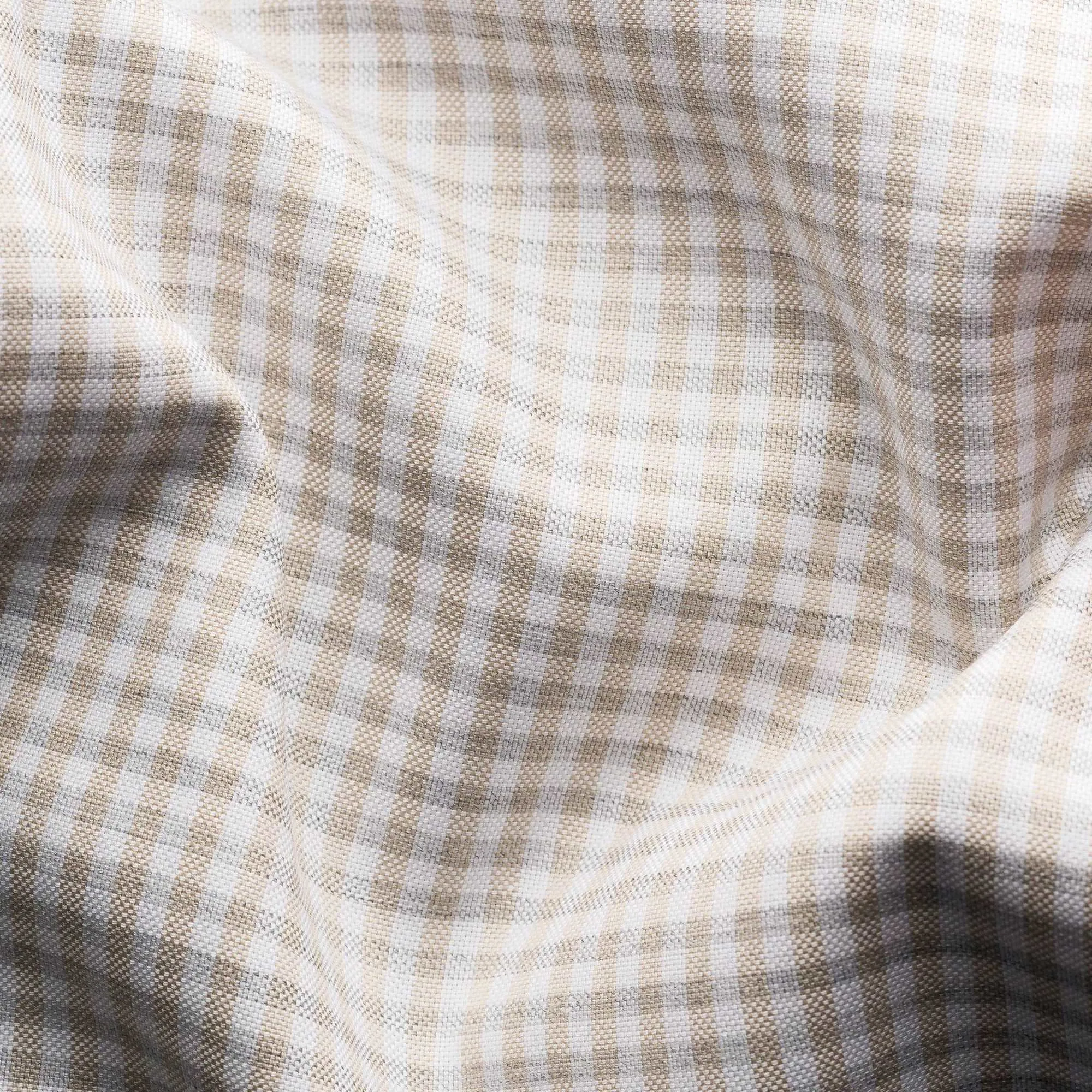 Beige Check Signature Oxford Contemporary Fit Shirt - ETON