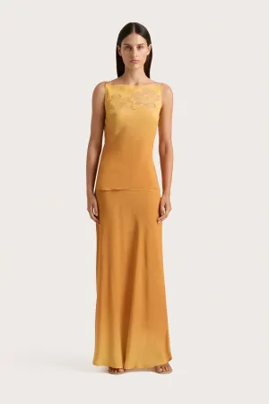 Biarritz Maxi Skirt Terracotta Ombre - Final Sale