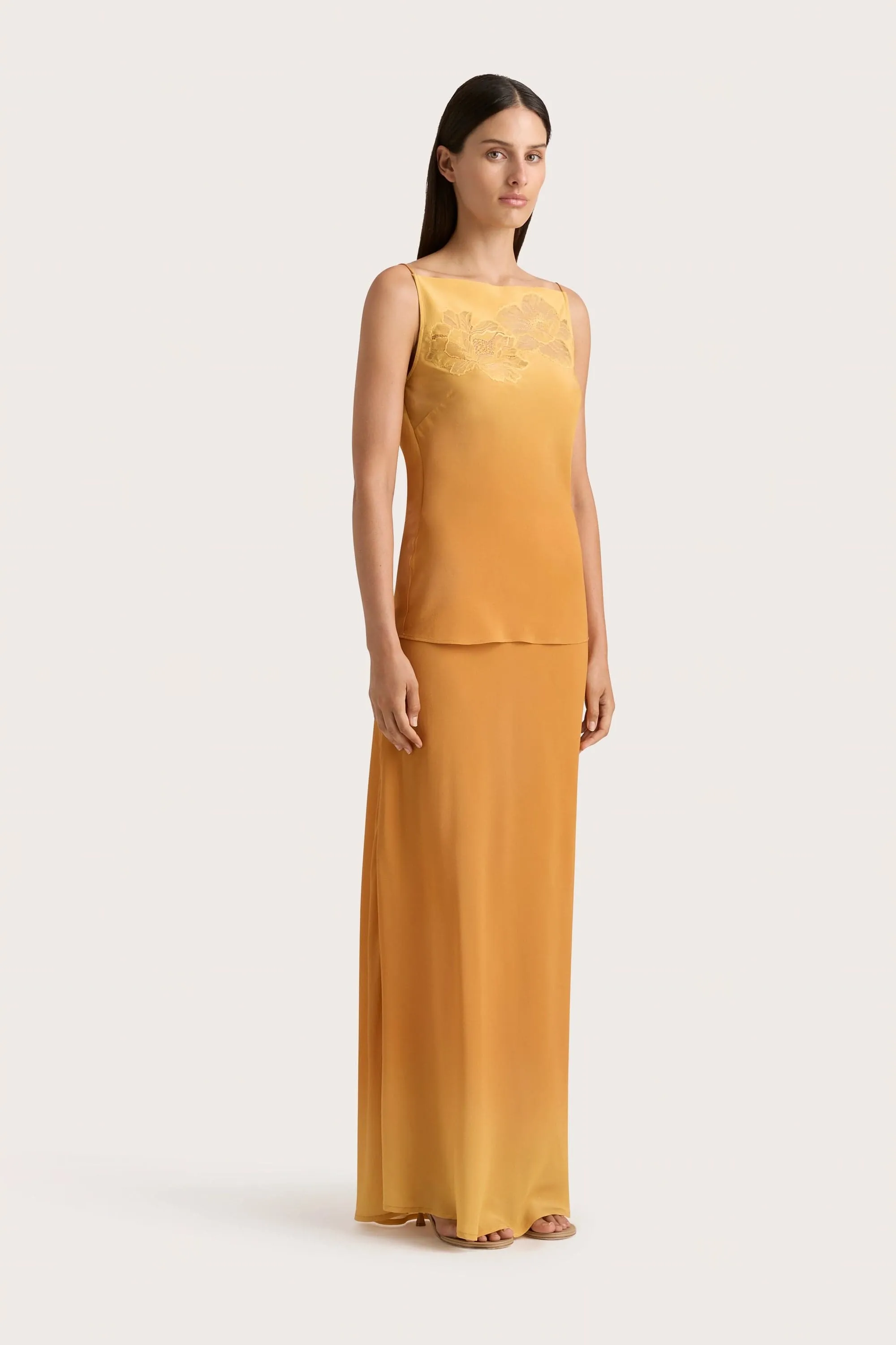 Biarritz Maxi Skirt Terracotta Ombre - Final Sale