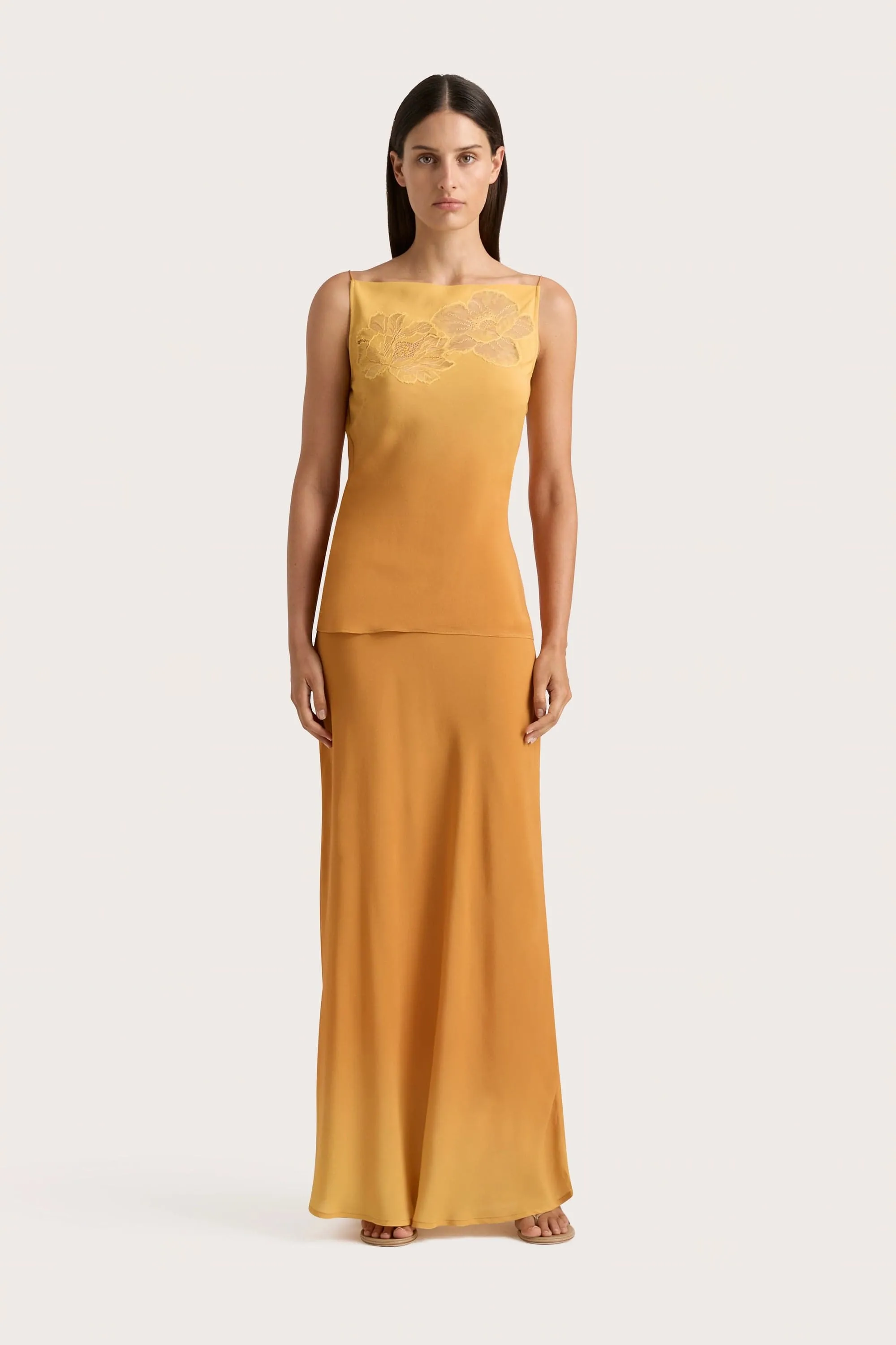 Biarritz Maxi Skirt Terracotta Ombre - Final Sale