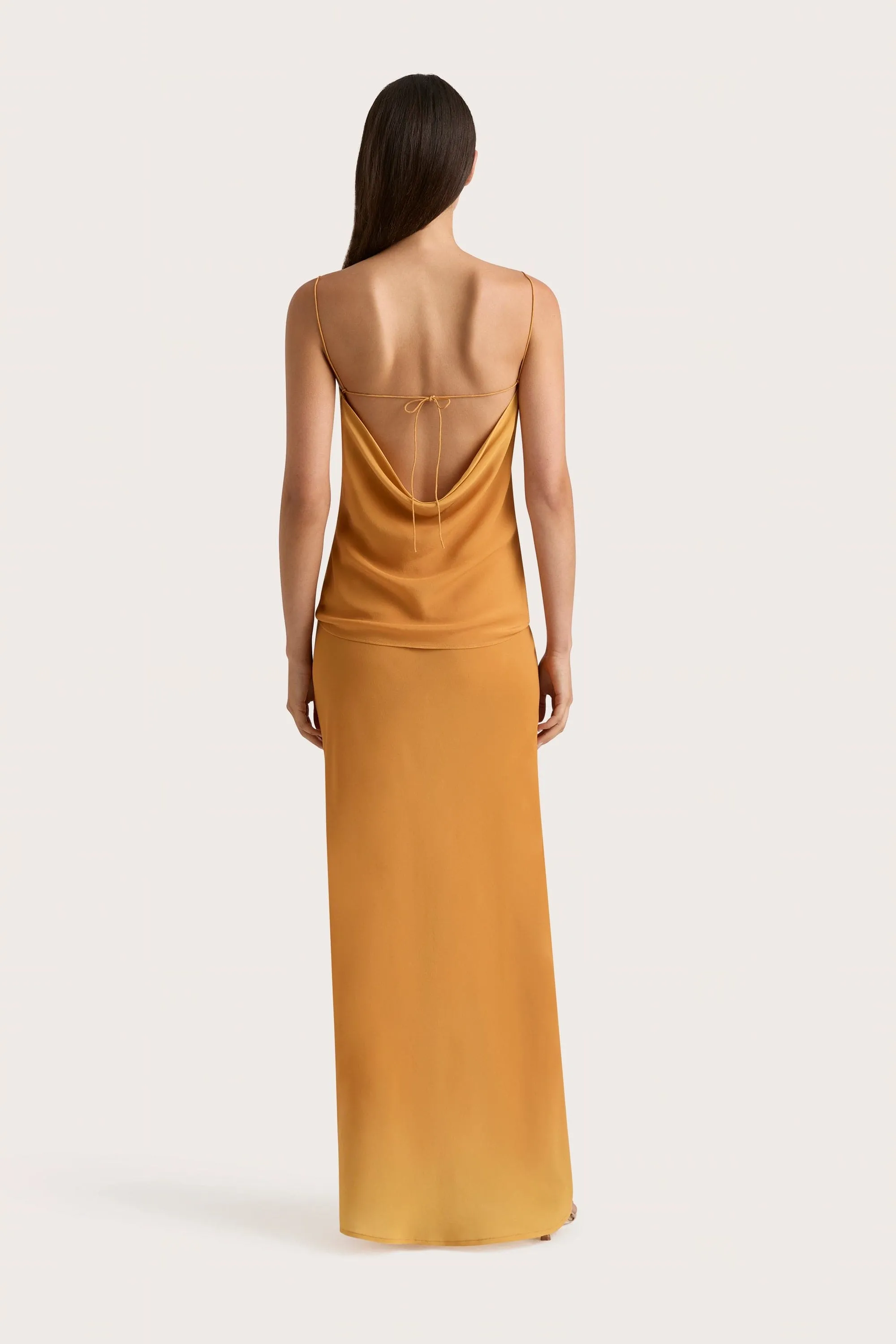 Biarritz Maxi Skirt Terracotta Ombre - Final Sale