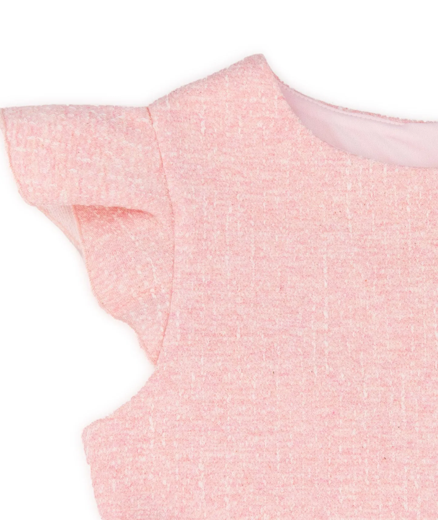 By Debra Girls Sara Pink Boucle 3 Tier Dress