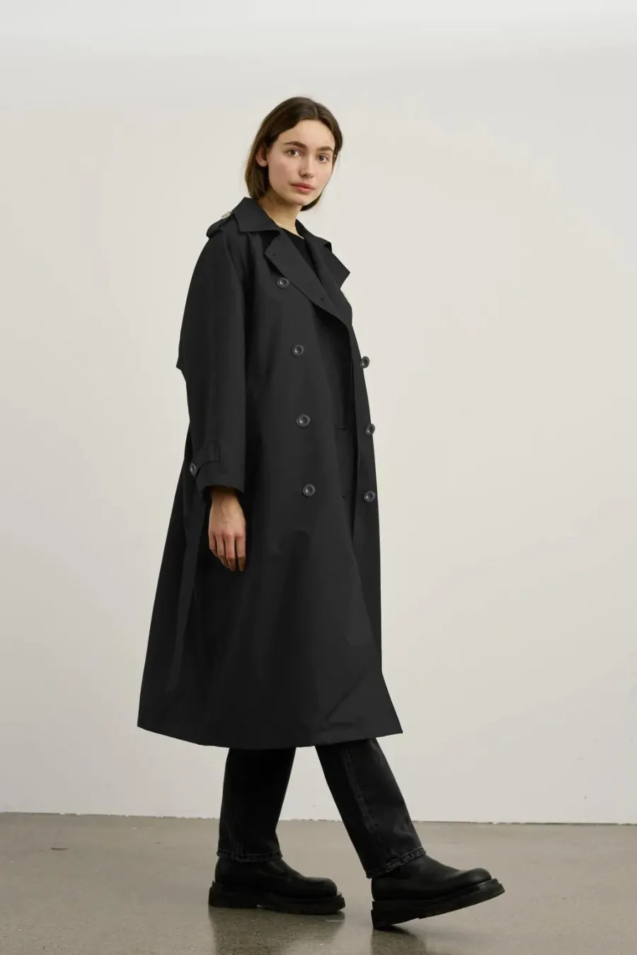 Cassandra Trench Coat Black