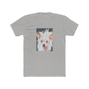 Chinese Crested Men's Fitted Cotton Crew Tee  -