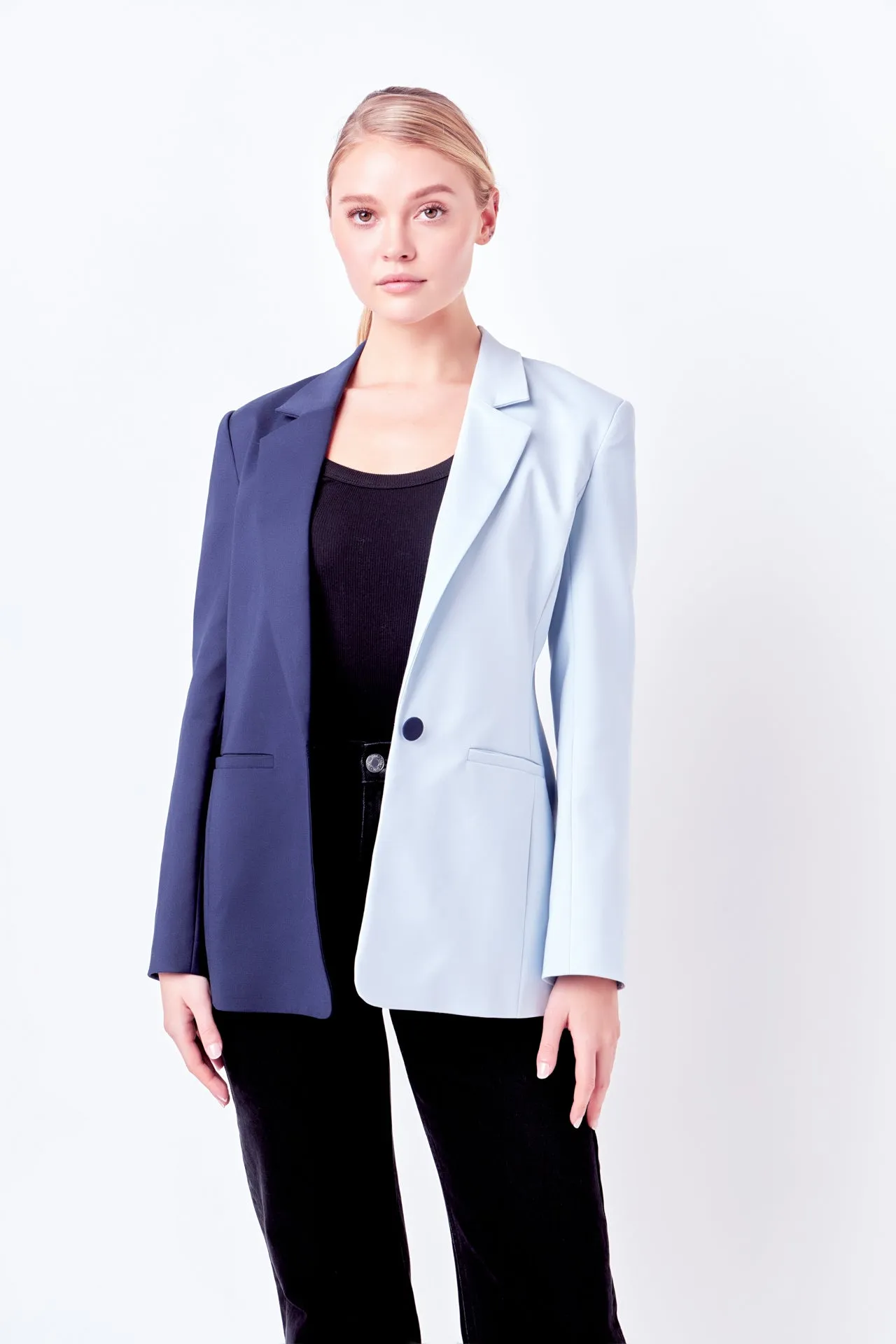 Color Block Blazer