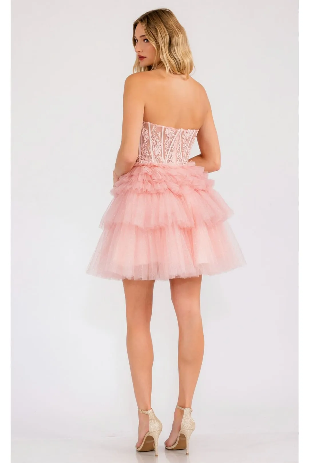 Dama Dresses for Quinceanera in Blush Style JT918S Quince Outfit