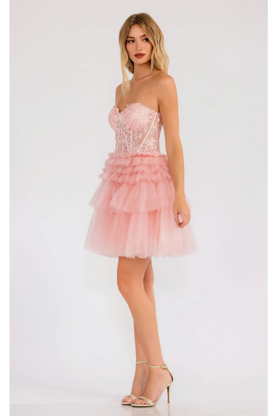 Dama Dresses for Quinceanera in Blush Style JT918S Quince Outfit