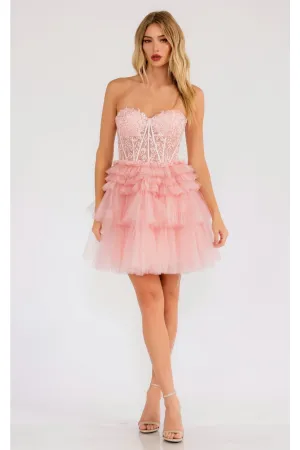 Dama Dresses for Quinceanera in Blush Style JT918S Quince Outfit