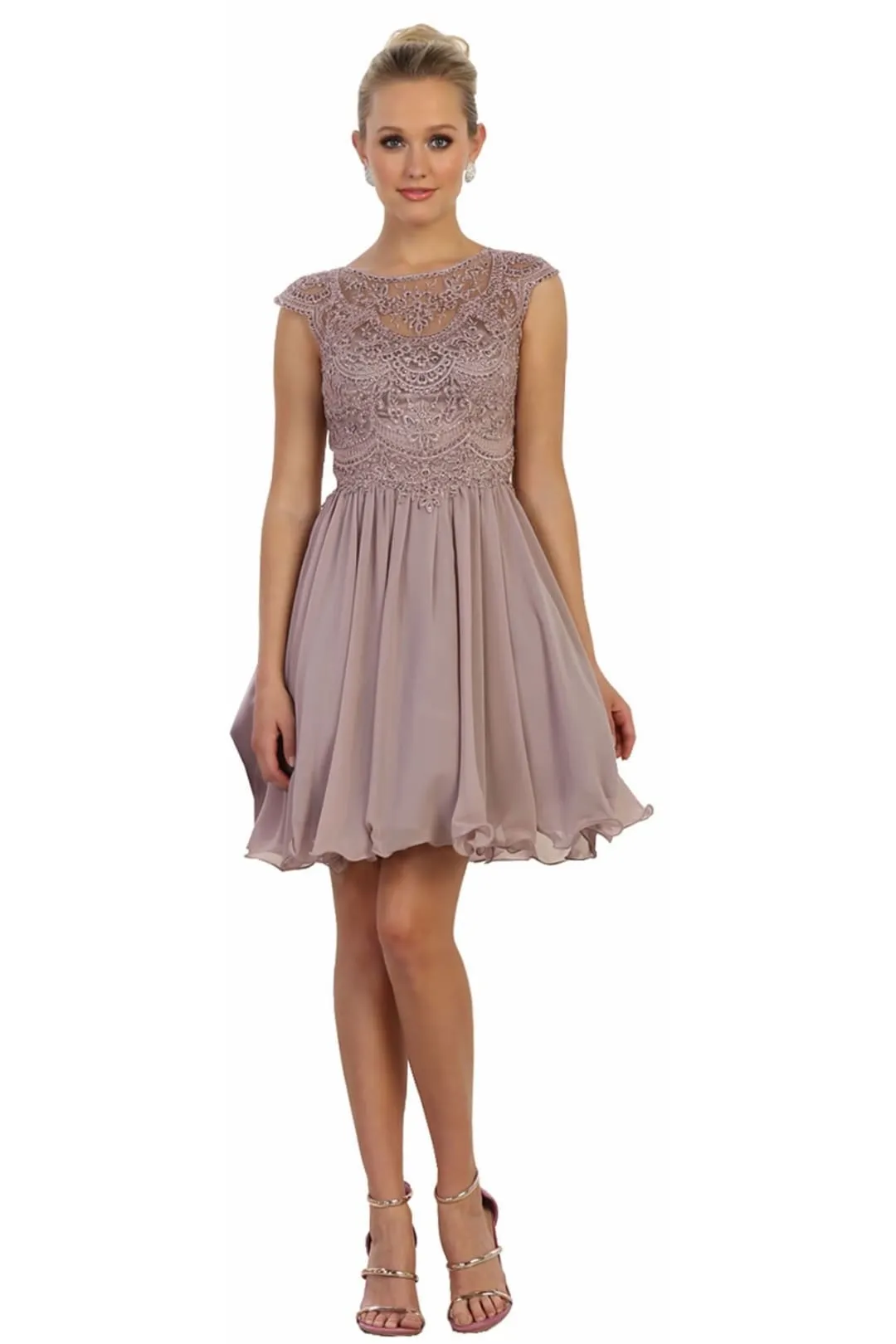 Dama Dresses for Quinceanera in Mauve Style MQ1567  Quince Outfit