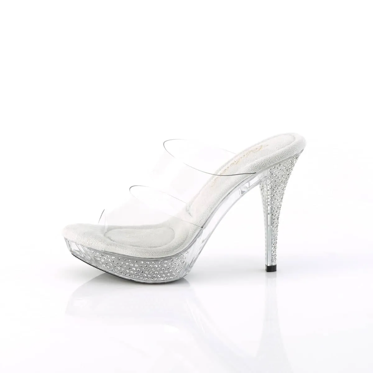 ELEGANT-402 Clear Slide High Heel