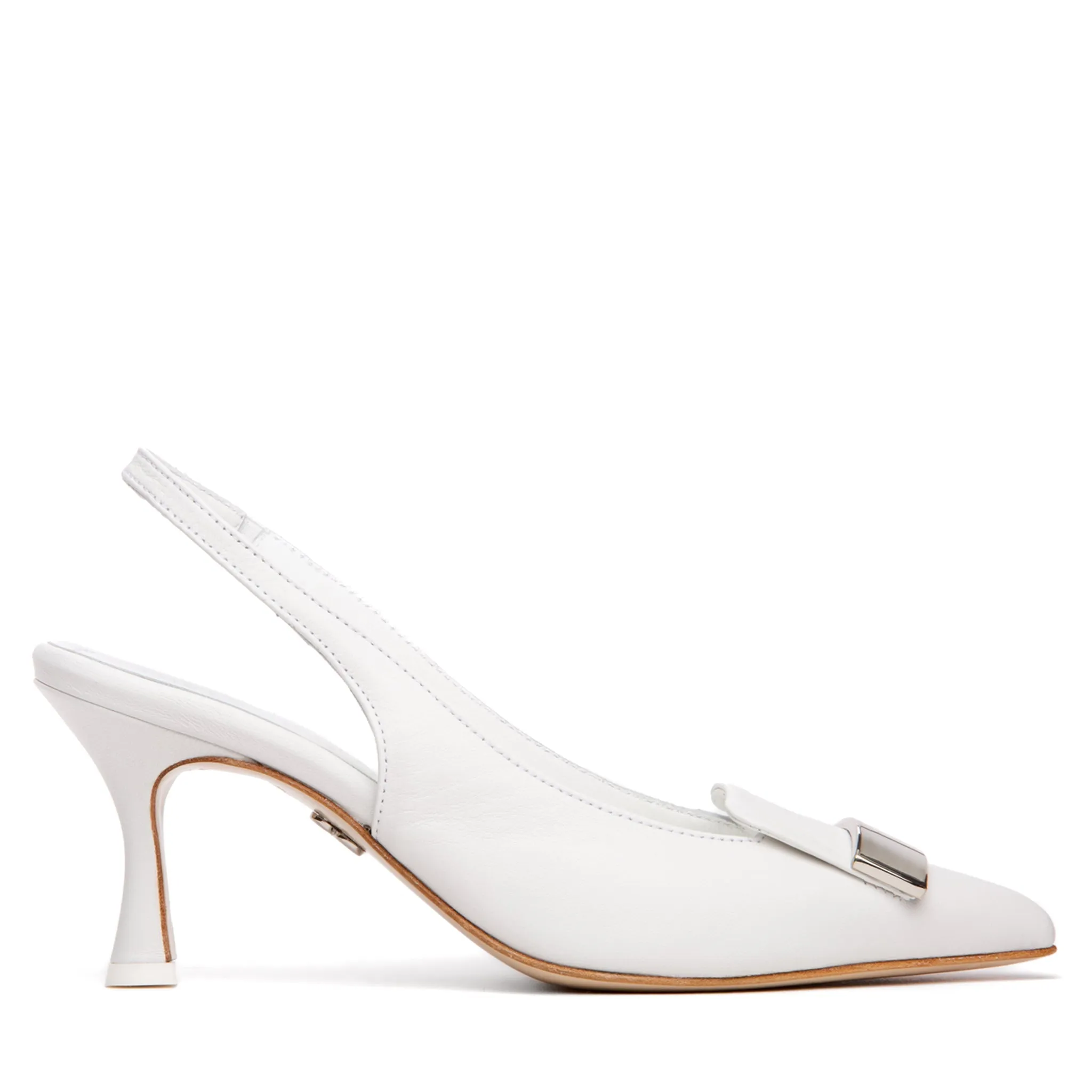 Fiona Red Leather Slingback