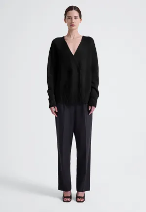 Freud Wool Cashmere Cardigan - Black