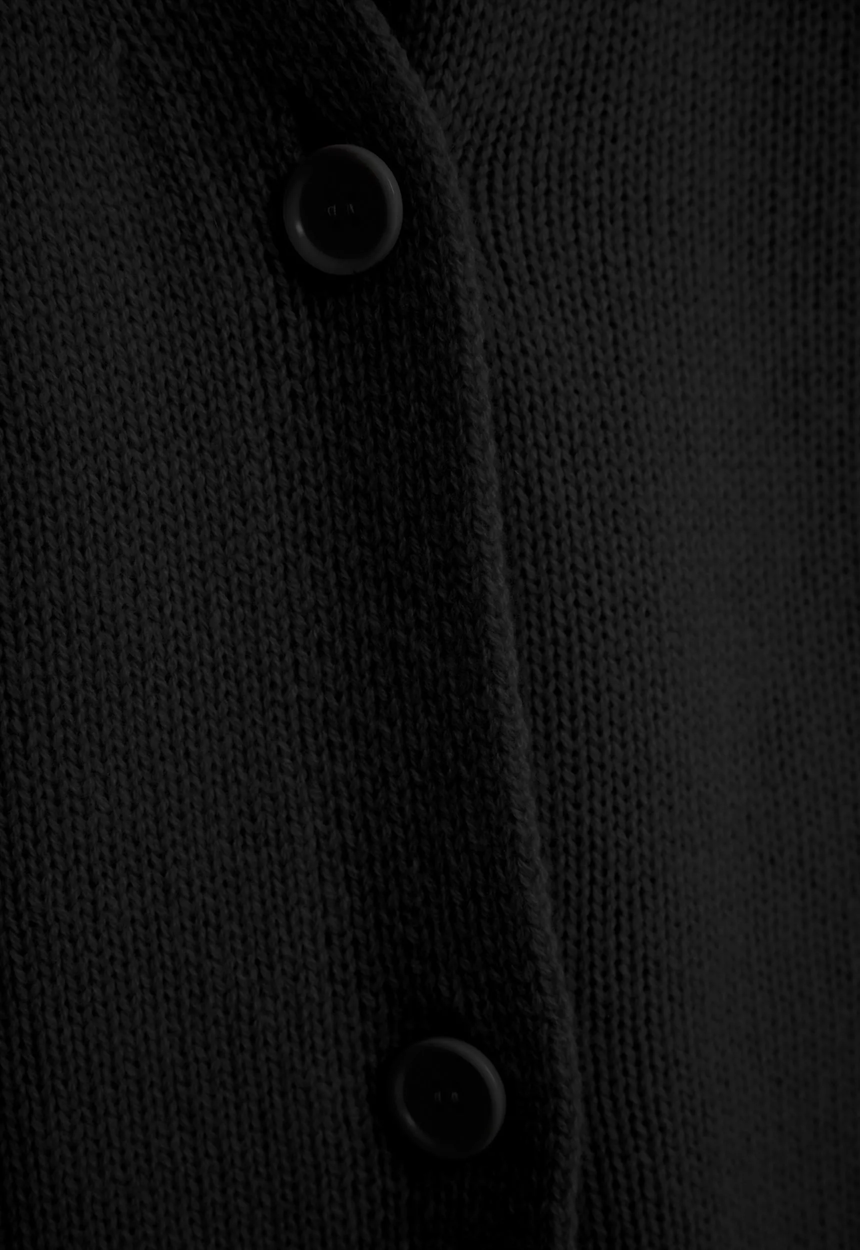 Freud Wool Cashmere Cardigan - Black
