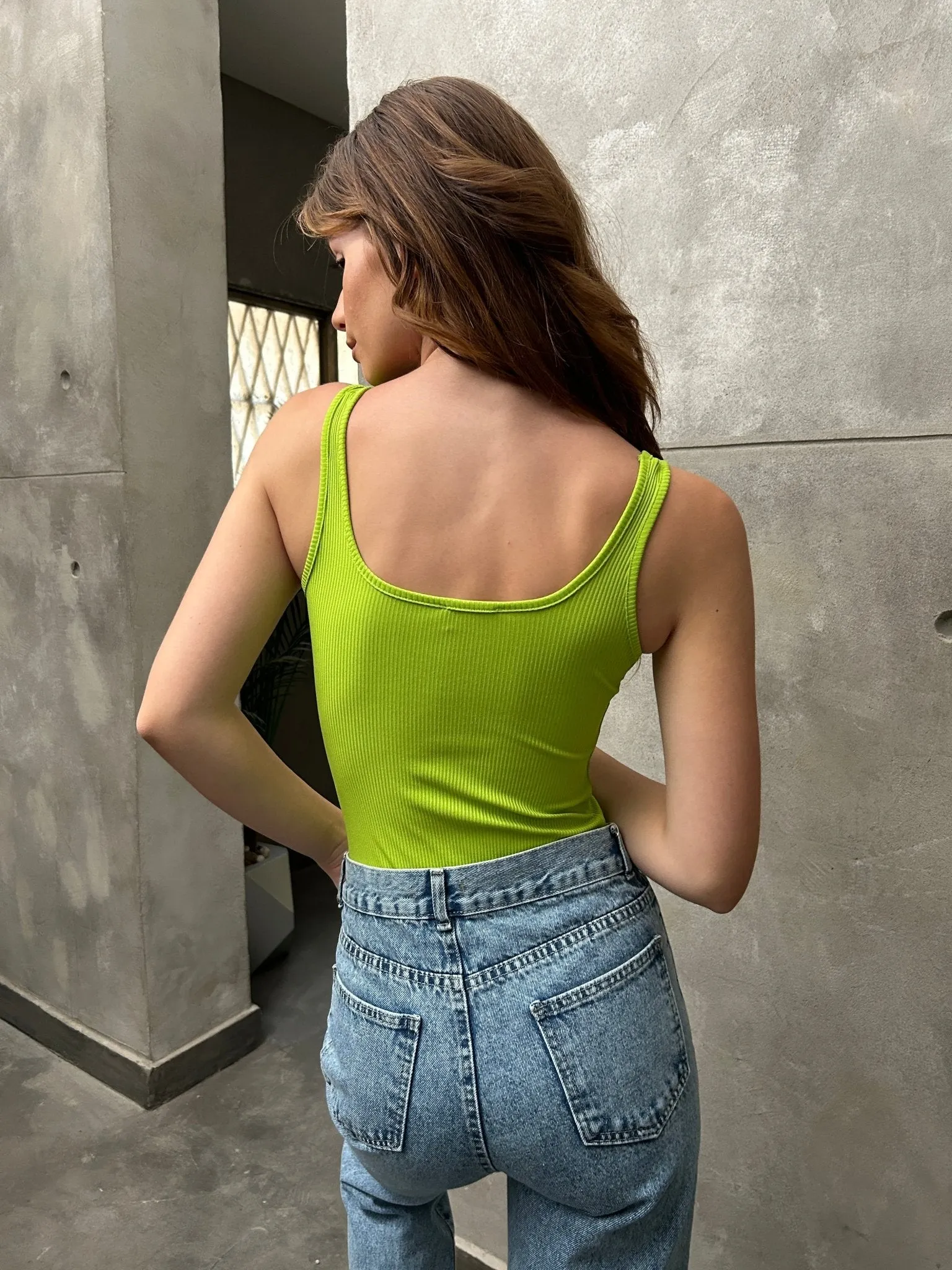 Green Basic Body Suit