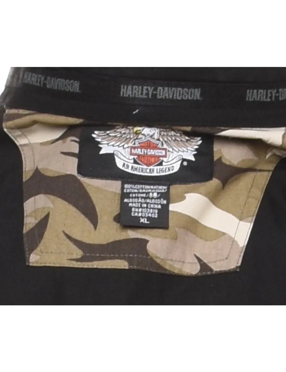 Harley Davidson Embroidered Smart Shirt - XL
