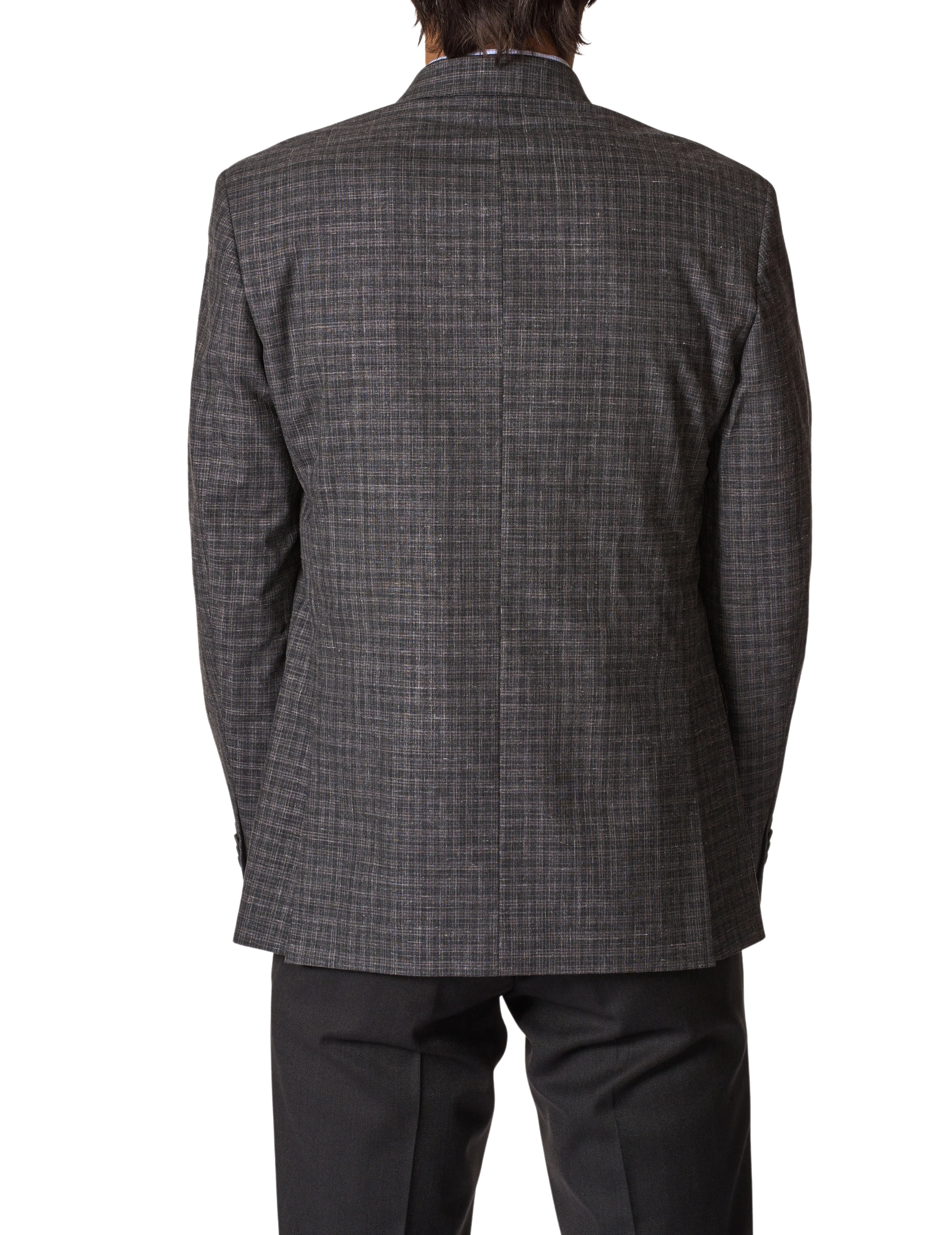 JB Britches Plaid Sport Coat - Charcoal
