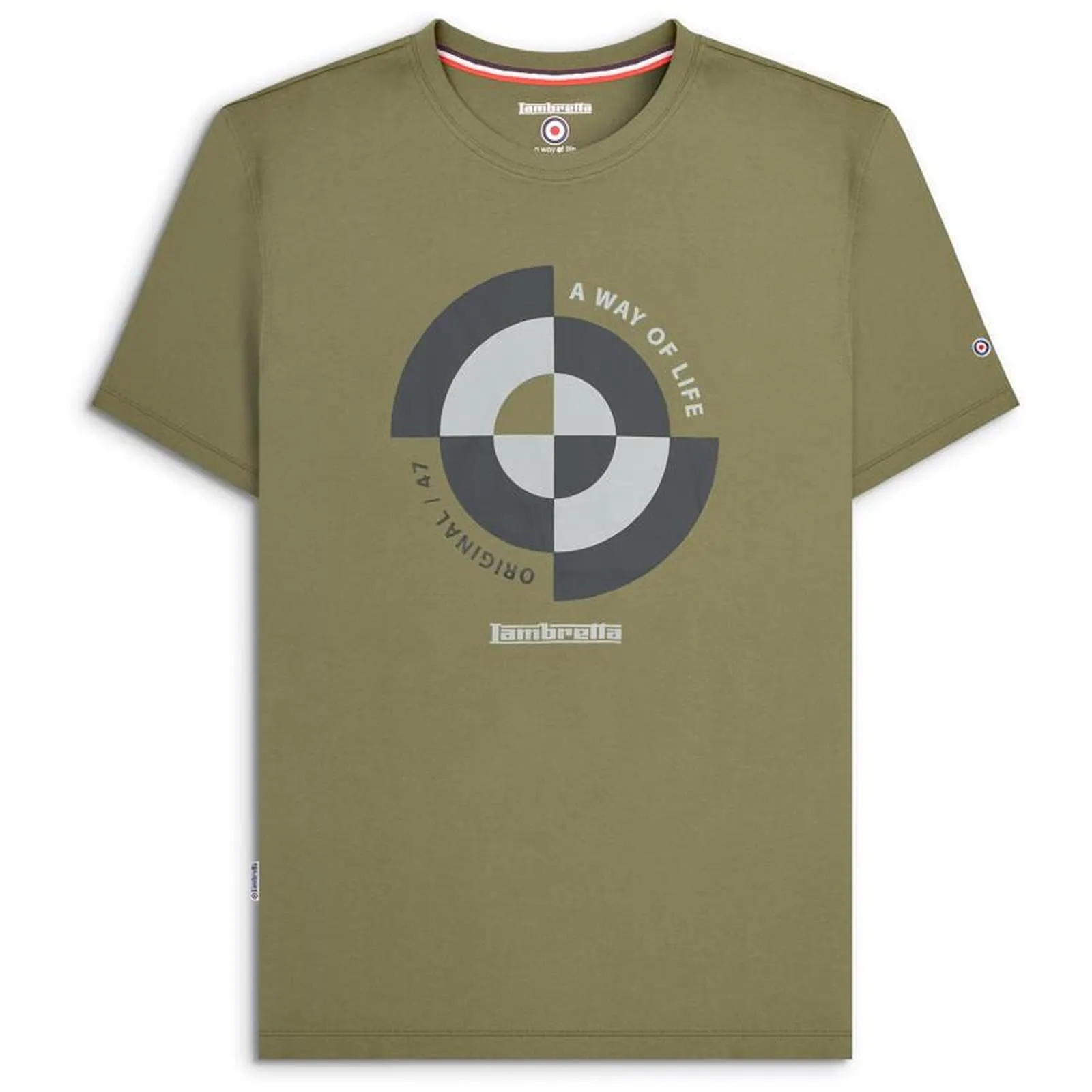 Lambretta Mens Target Quadrant Big & Tall T-Shirt