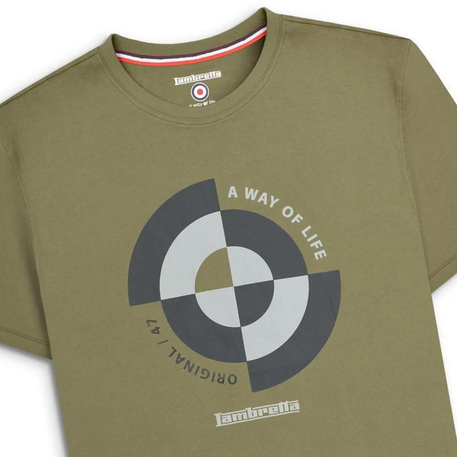 Lambretta Mens Target Quadrant Big & Tall T-Shirt