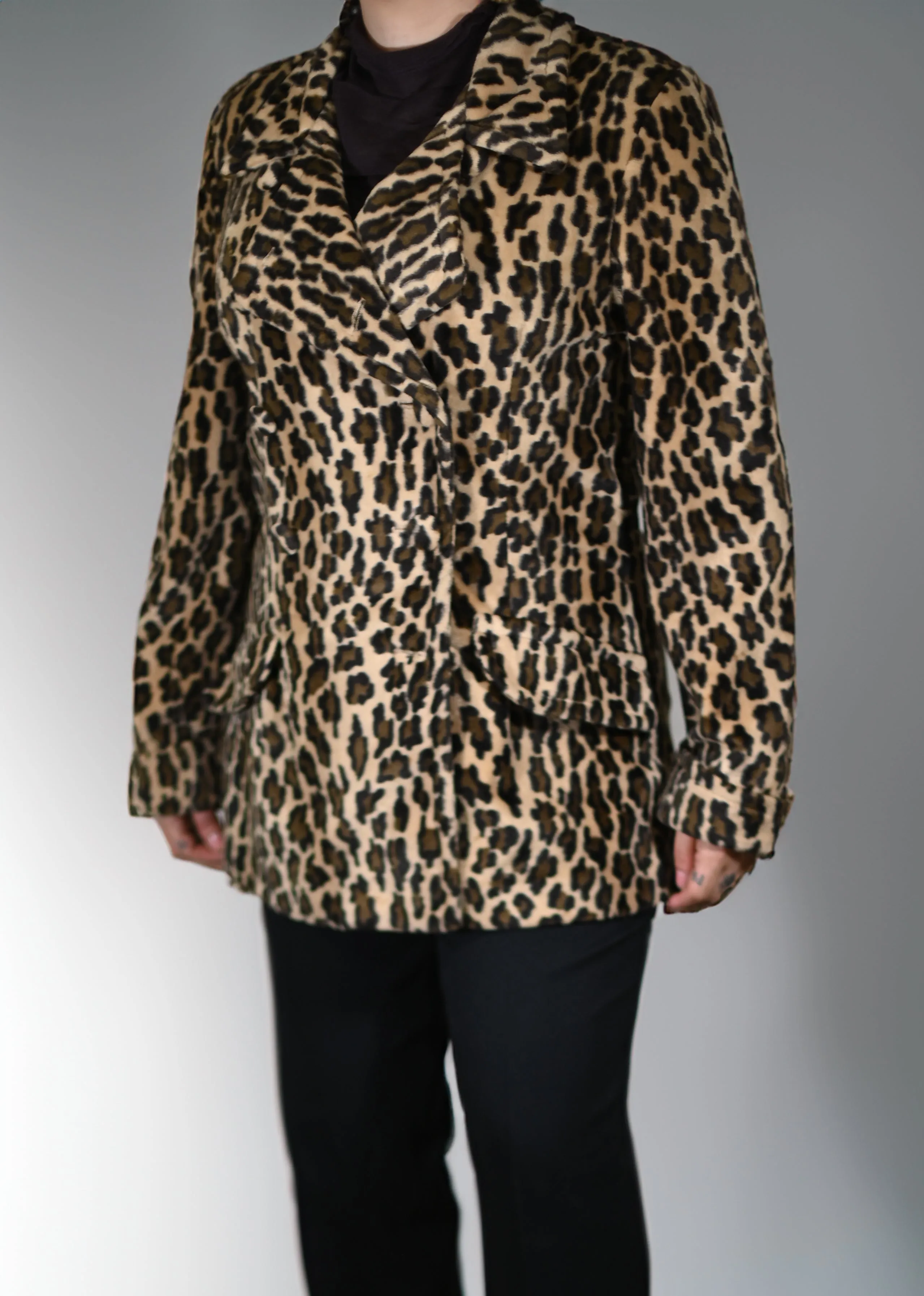 Leopard Double Breasted Jacket