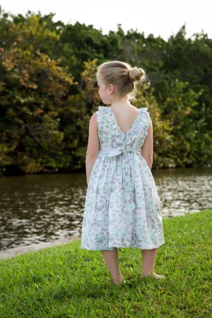 Liberty of London 'Summer Holiday' V-back Ruffle Dress