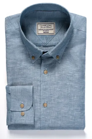 LIMITED EDITION LINEN FABRIC SHIRT GREY