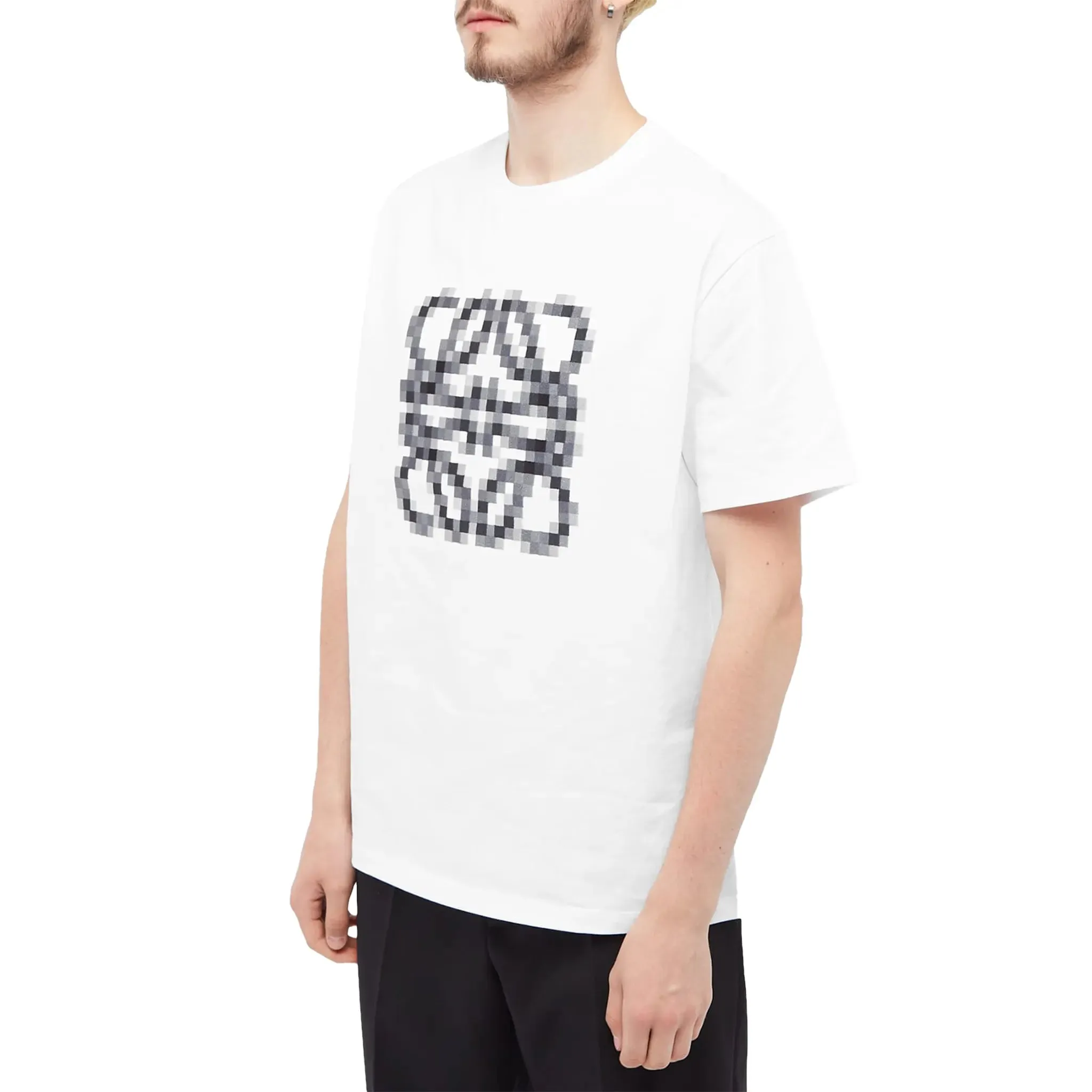Loewe Anagram Pixelated White T Shirt