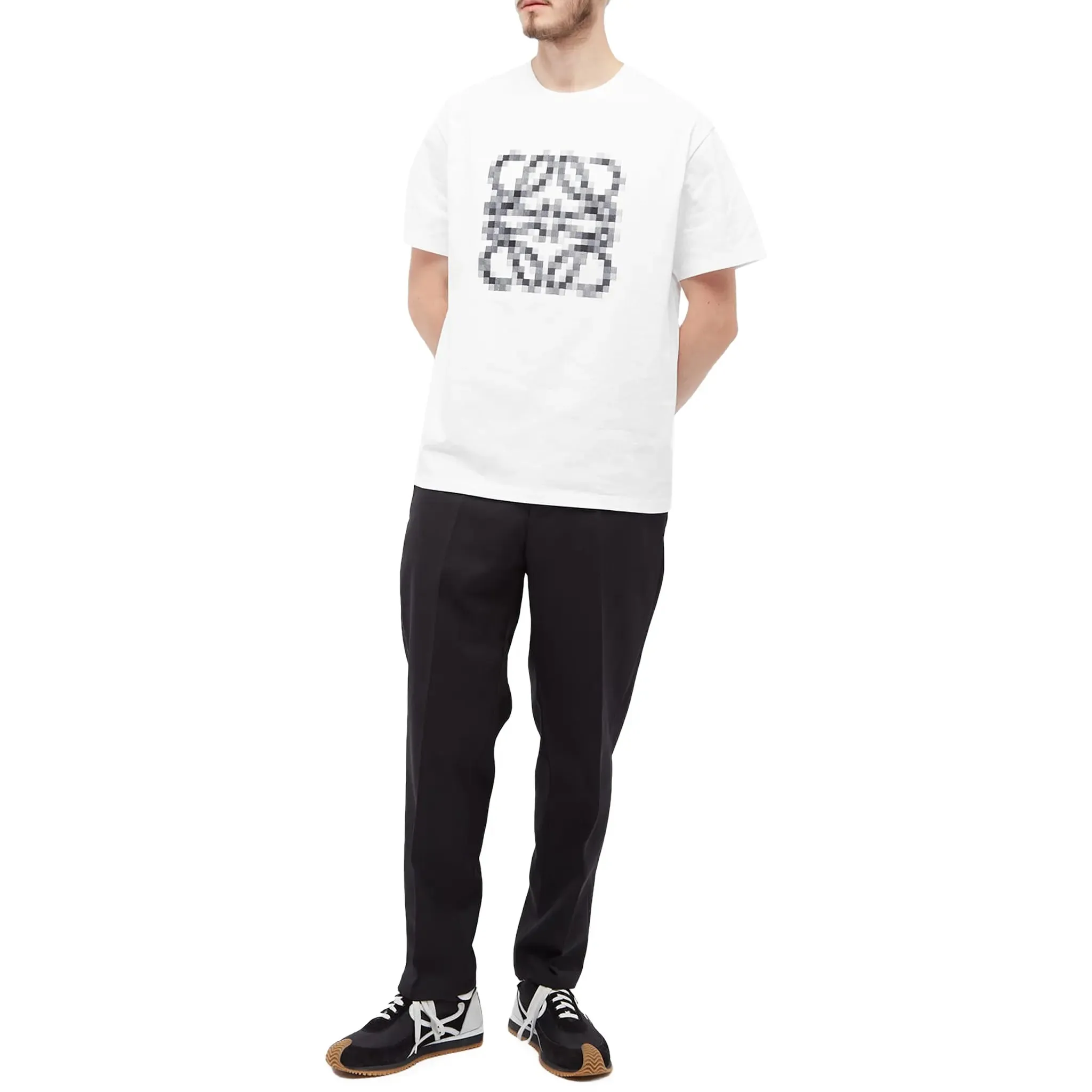 Loewe Anagram Pixelated White T Shirt