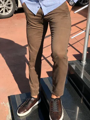 Marc Brown Slim Fit Cotton Pants