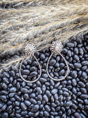 Marie Teardrop Dangle Earrings - Silver