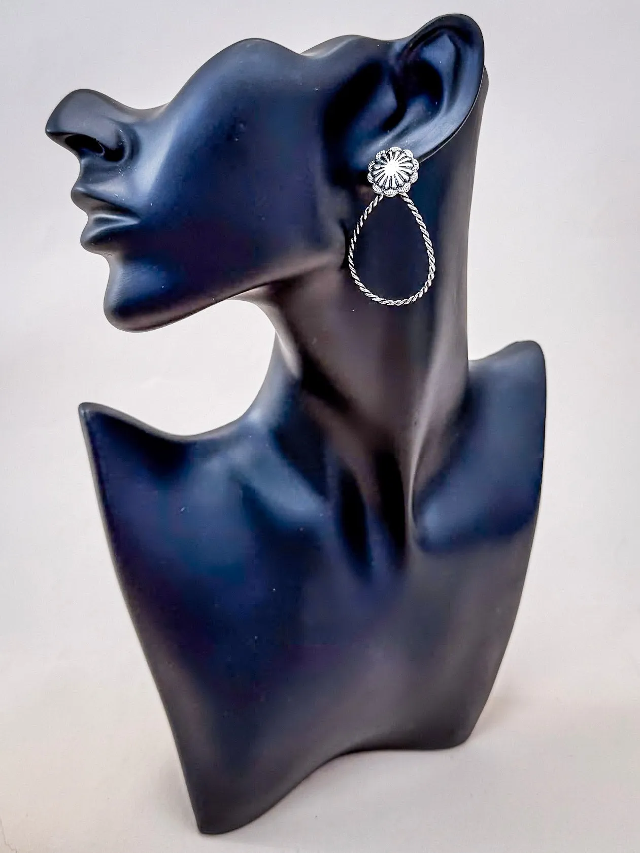 Marie Teardrop Dangle Earrings - Silver