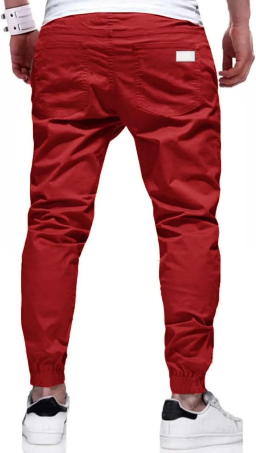 Men's Joggers Sweatpants Slim Fit Jogger Pants Drawstring Gym Running Workout Pant with Pockets