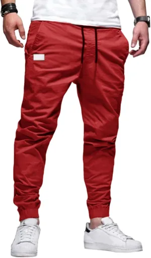 Men's Joggers Sweatpants Slim Fit Jogger Pants Drawstring Gym Running Workout Pant with Pockets