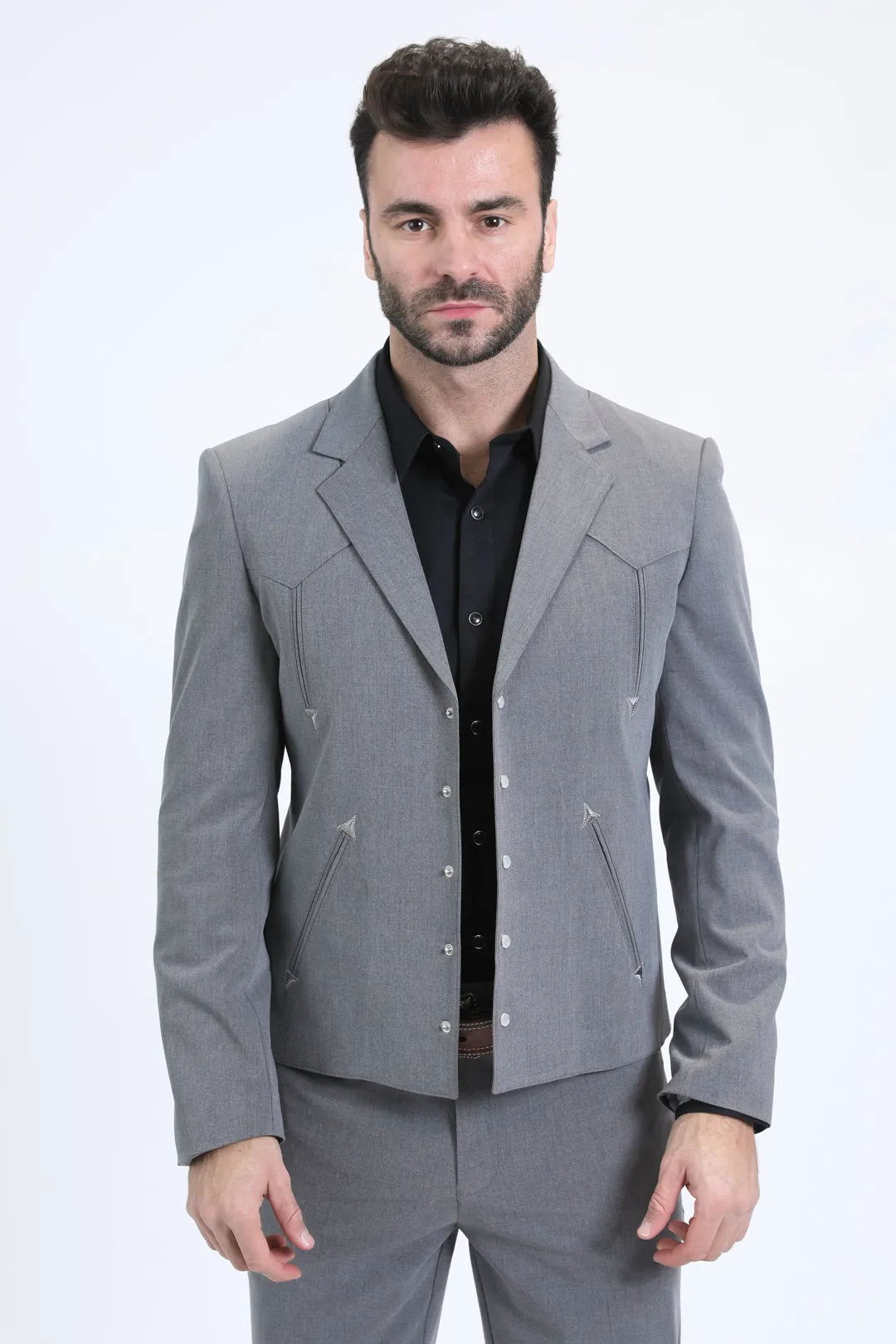 Men's Western Sport Grey Suit