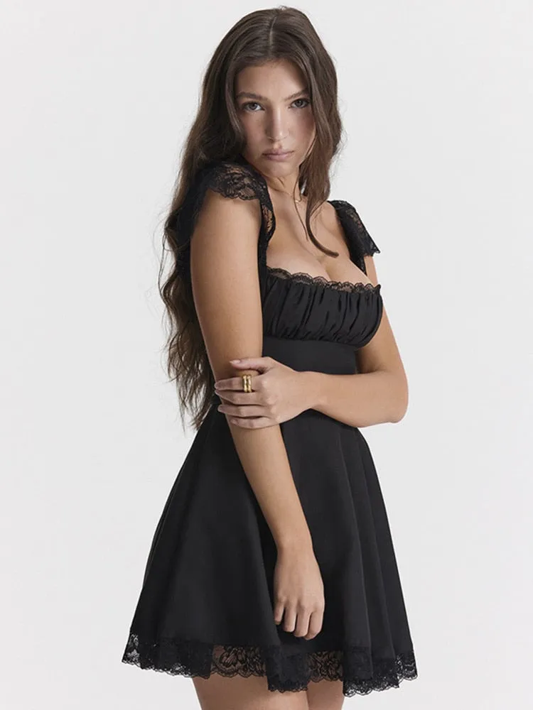Mozi - Elegant White Mini Dress for summer