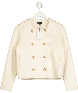 Nobody's Child Cream Double Breasted Collared Cardigan UK S