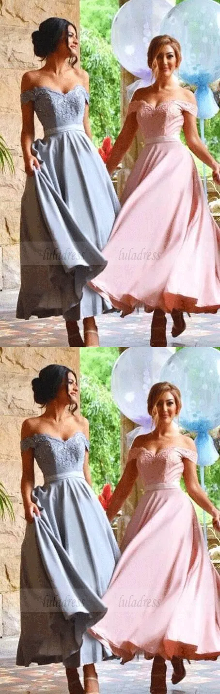 Off Shoulder Sexy Bridesmaid Dress,Beautiful Custom bridesmaid dress, Wedding Party Dresses