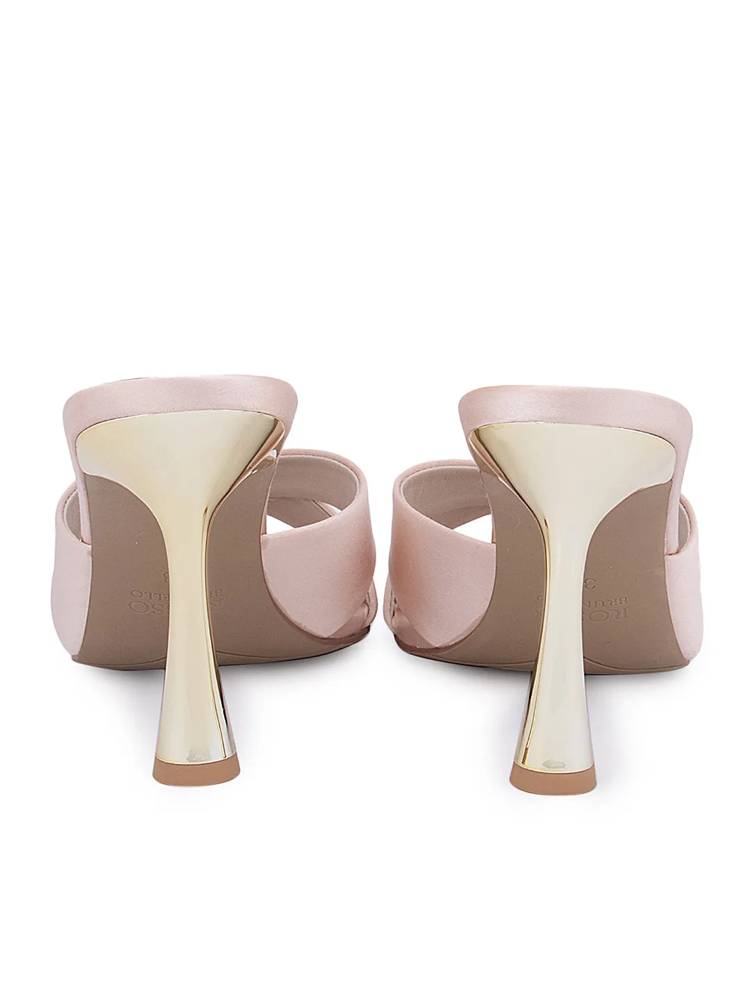 Pink Criss Cross Strap Heels