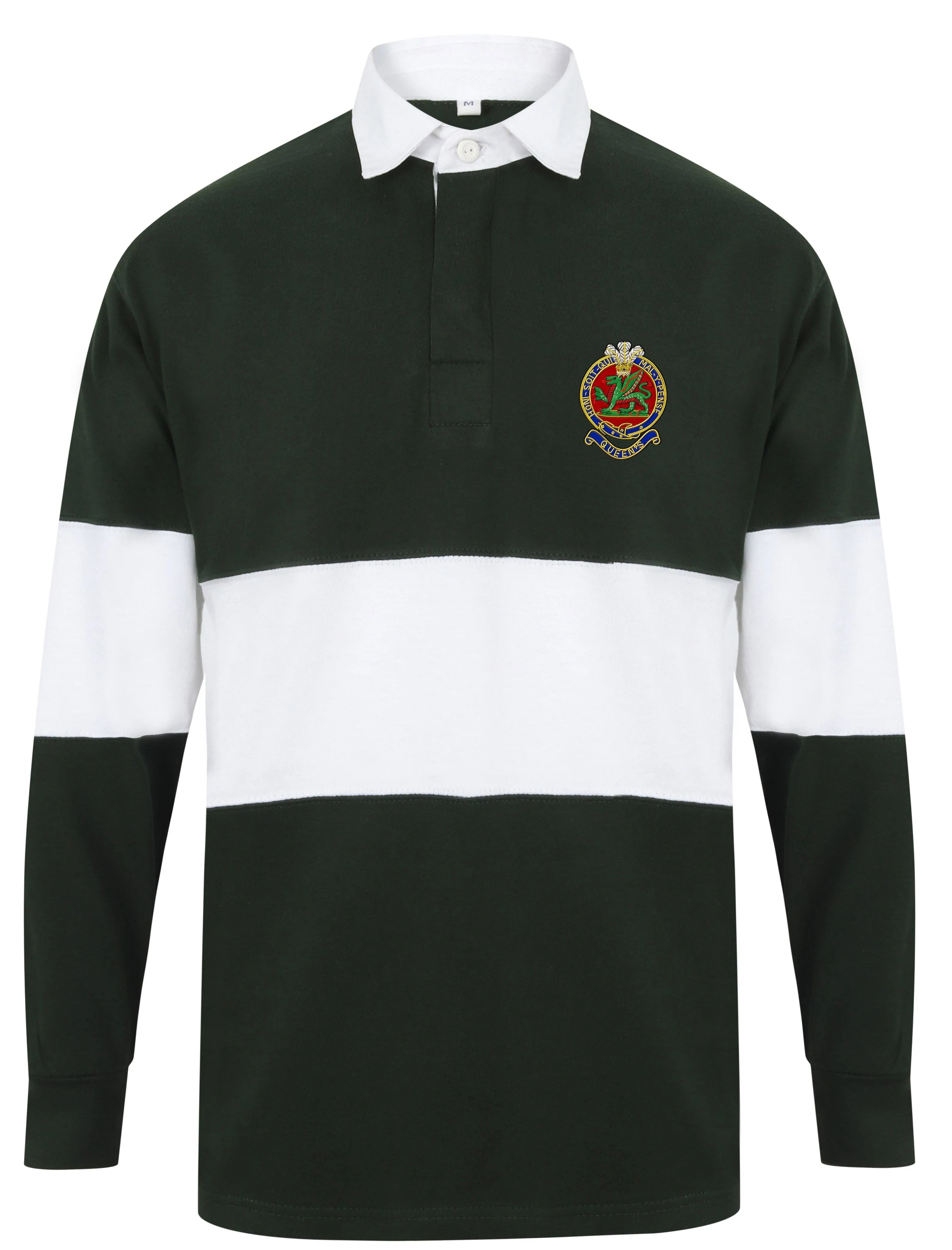 Queen's Regiment Panelled Rugby Shirt