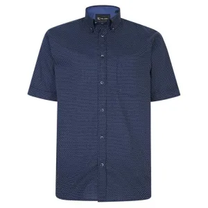 Short Sleeve Dobby Print Shirt
