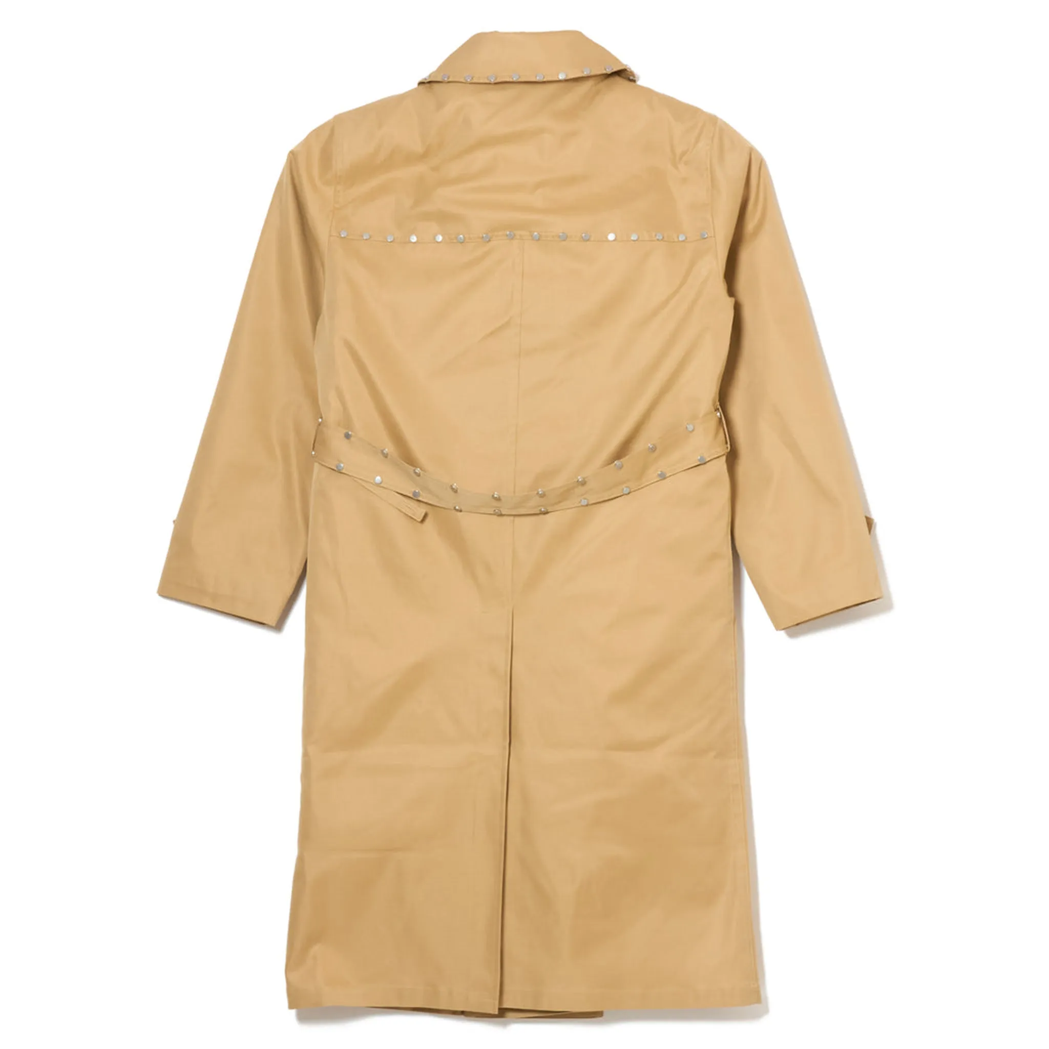 STUDDED TRENCH COAT / KHAKI