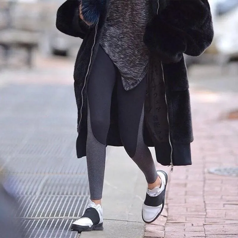 Thick Hooded Faux Fur Over Coat