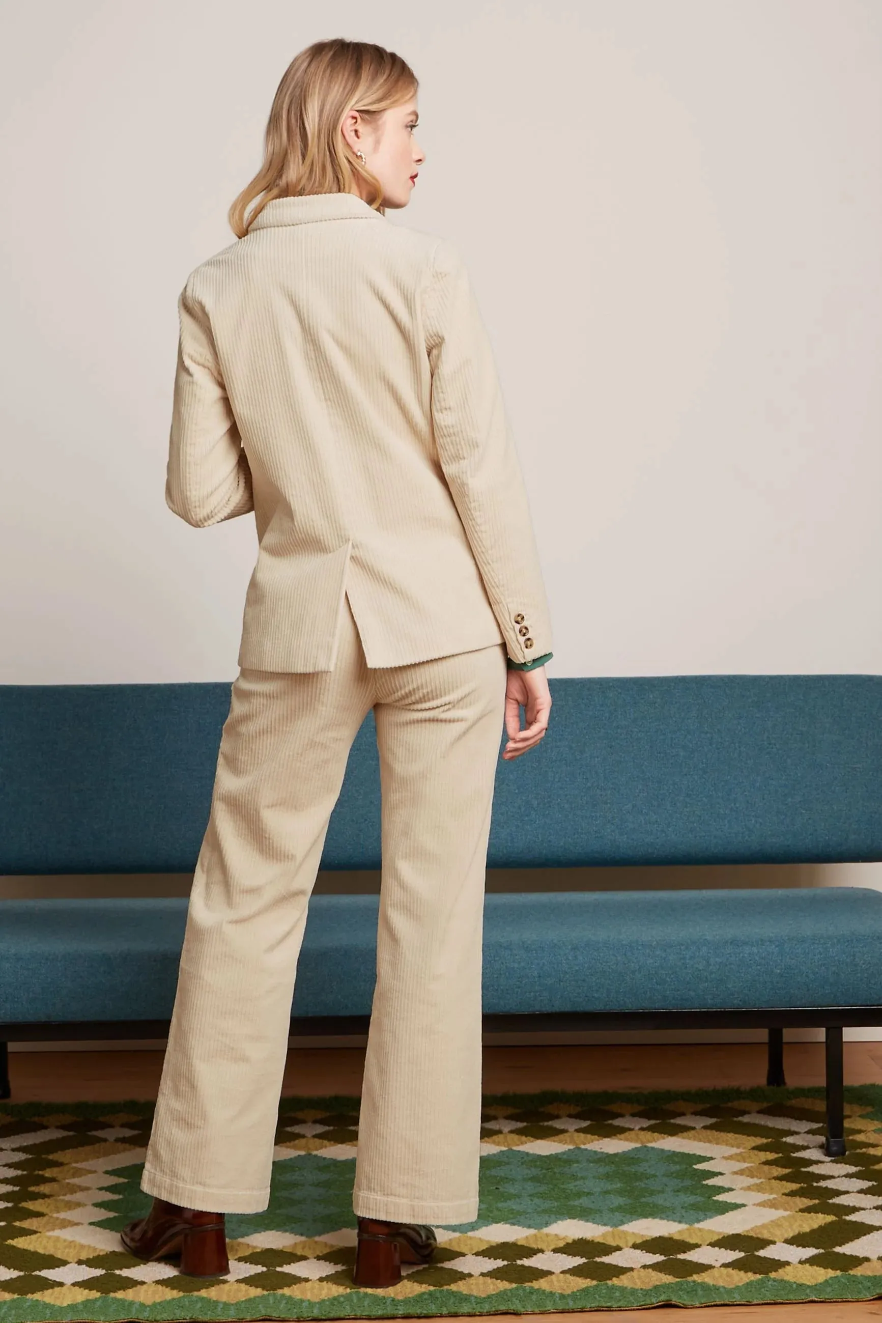 Tina Corduroy Blazer - Ivory