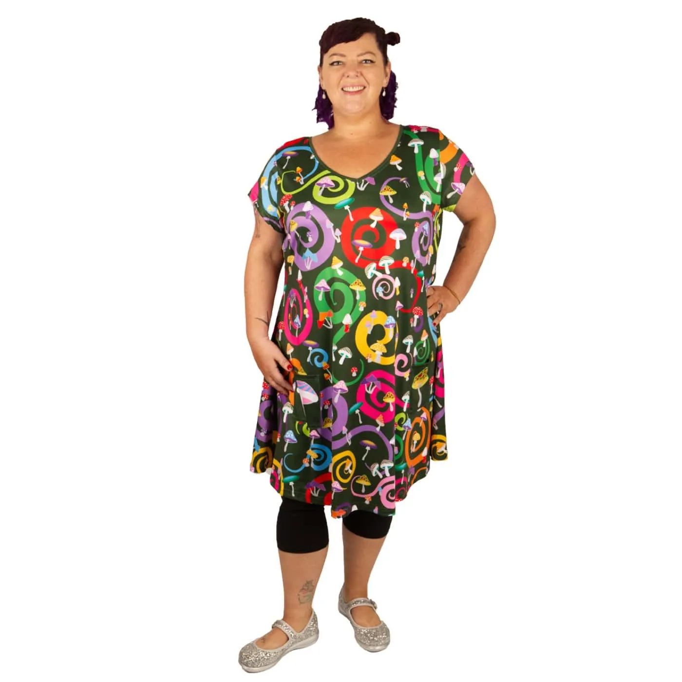 Toadstool Tunic Dress With Pockets