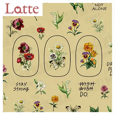Tsumekira [Latte] Daisy's Garden Warm Colors LT-DAI-101