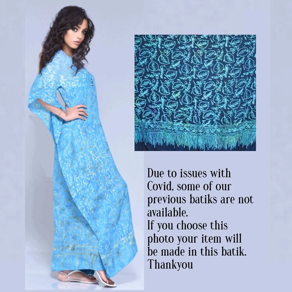Vanessa Maxi Boho Dress Caftan – Gauzy Batik Figure Flattering