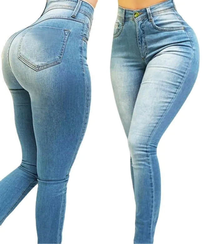 Washed Fitted Jeans